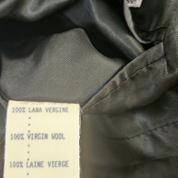 Gianni Versace Zipper Black Wool Blazer Jacket - Picture 7 of 9